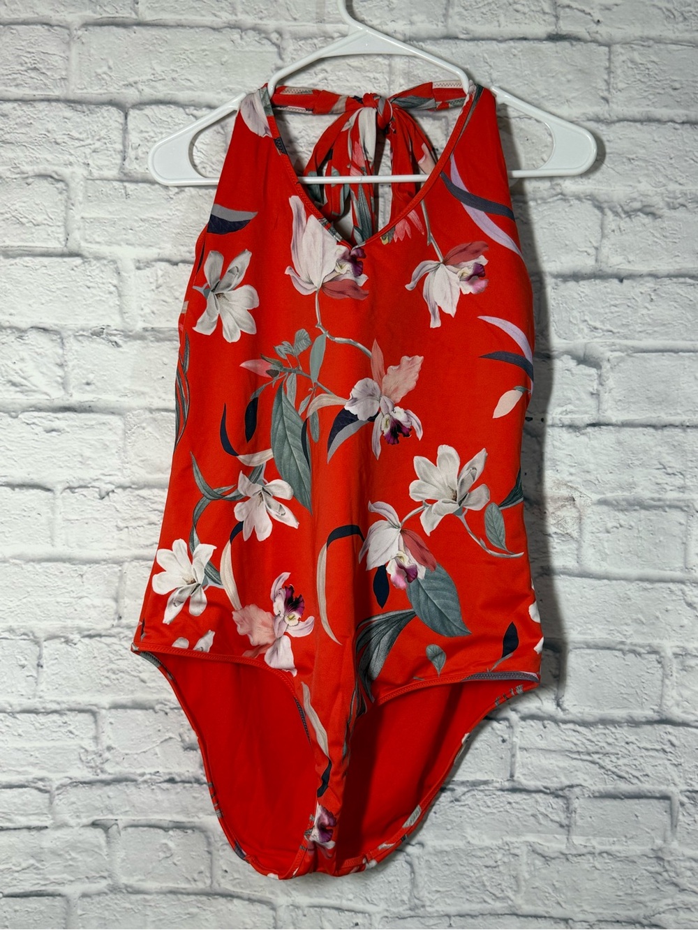Athleta Waimea Halter Plunge One-Piece Swimsuit, XL